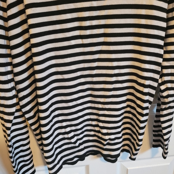 Andrew Marc striped turtle neck sweater size XL - Picture 3 of 11